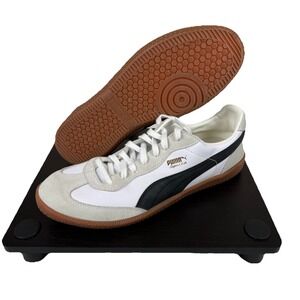 Puma Super Liga OG Retro Sneaker White Black Men's 13 NWOB 356999-12 Suede